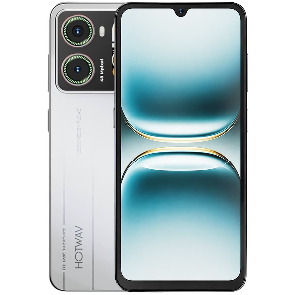 Celular Hotwav X100 GT NFC 8GB de RAM / 256GB / Tela 6.9" / Dual Sim LTE - Pearl White (Global)