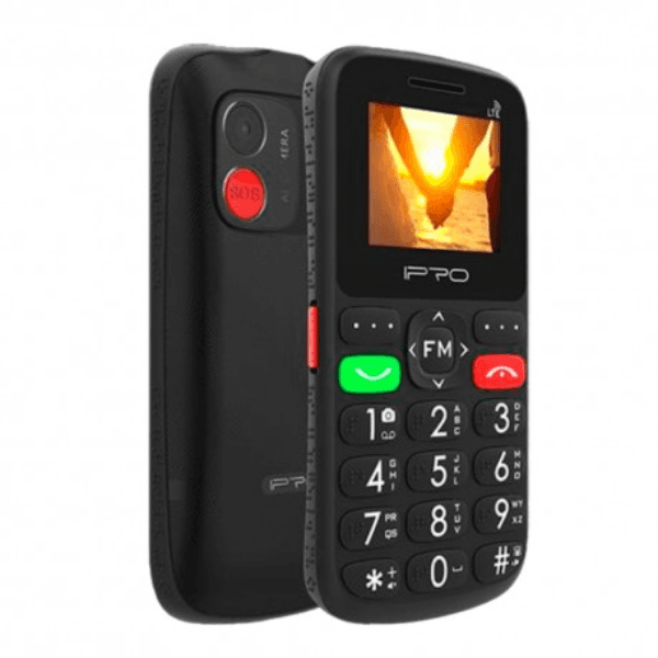 Celular Ipro F188 Dual Sim 1.8" Botão Sos Câmera Rádio Fm Preto