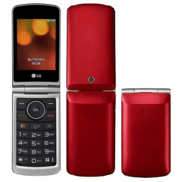 Celular Lg Lg-G360 Flip Dual Sim 950Mah Rádio Vermelho