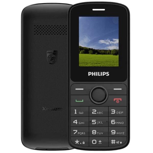 Celular Philips Xenium e2101 Dual Sim 1.8" Quad Band Preto