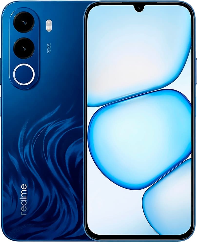 Celular Realme C100X RMX5366 NFC 8GB de RAM / 256GB / Tela 6.8" / Dual Sim LTE - Deepblue Tides (Anatel)