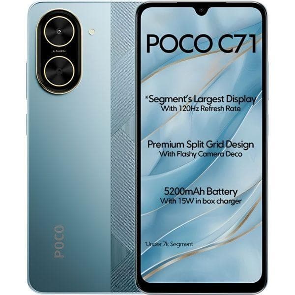 Celular Xiaomi Poco C71 4G Dual 64 GB 3 GB RAM - Azul