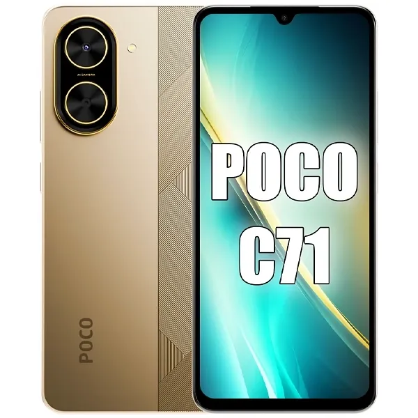 Celular Xiaomi Poco C71 4GB RAM 64GB Dourado