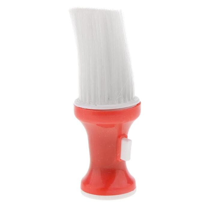Escova de Barbeiro com Dispenser de Pó Barber Shop Vermelho