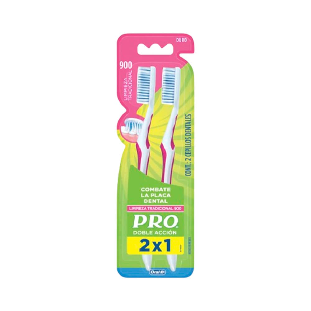 Escova de Dentes Oral B Pro Dupla Ação 2 Peças
