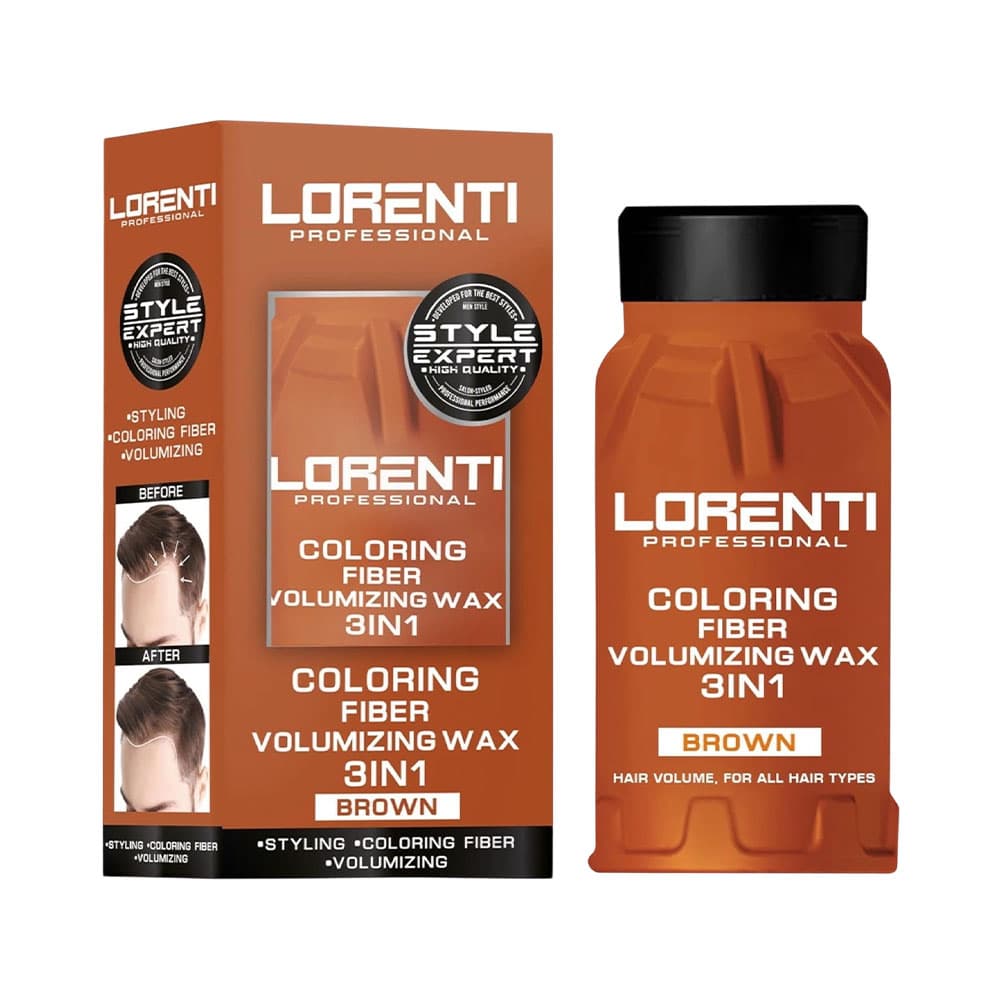 Cera Capilar Lorenti Coloring Fiber Volumizing Wax 3Em1 Marrom 30G