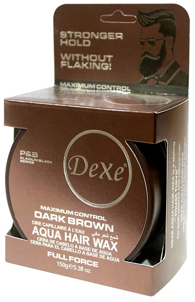 Cera para Cabelo Dexe Aqua Hair Wax Dark Brown - 150G
