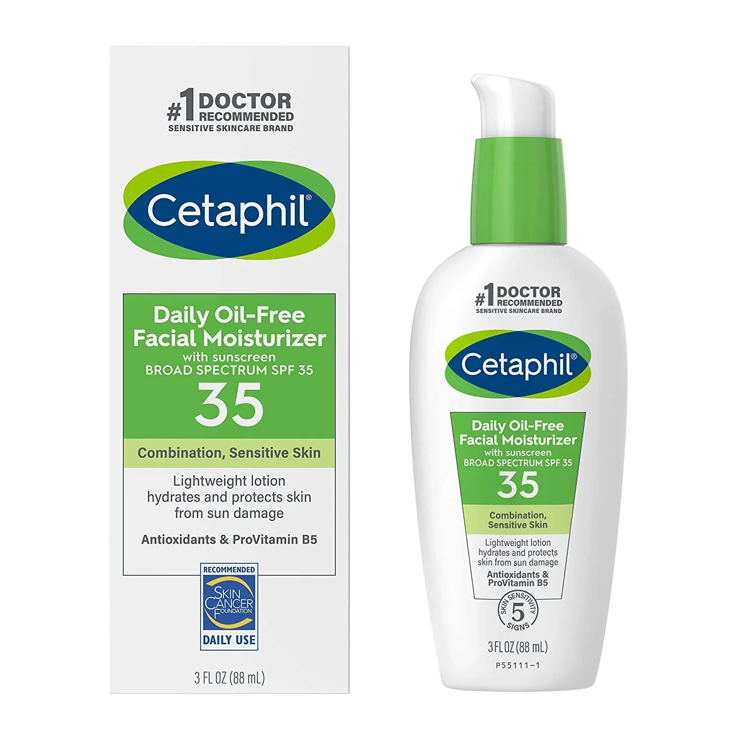 Hidratante Facial Cetaphil Daily Oil-Free Spf 35 88ml