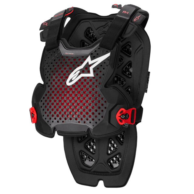 Protetor de Peito Alpinestars A-1 Pro Chest Prot Anthracite/Black/Red Tamanho M/L