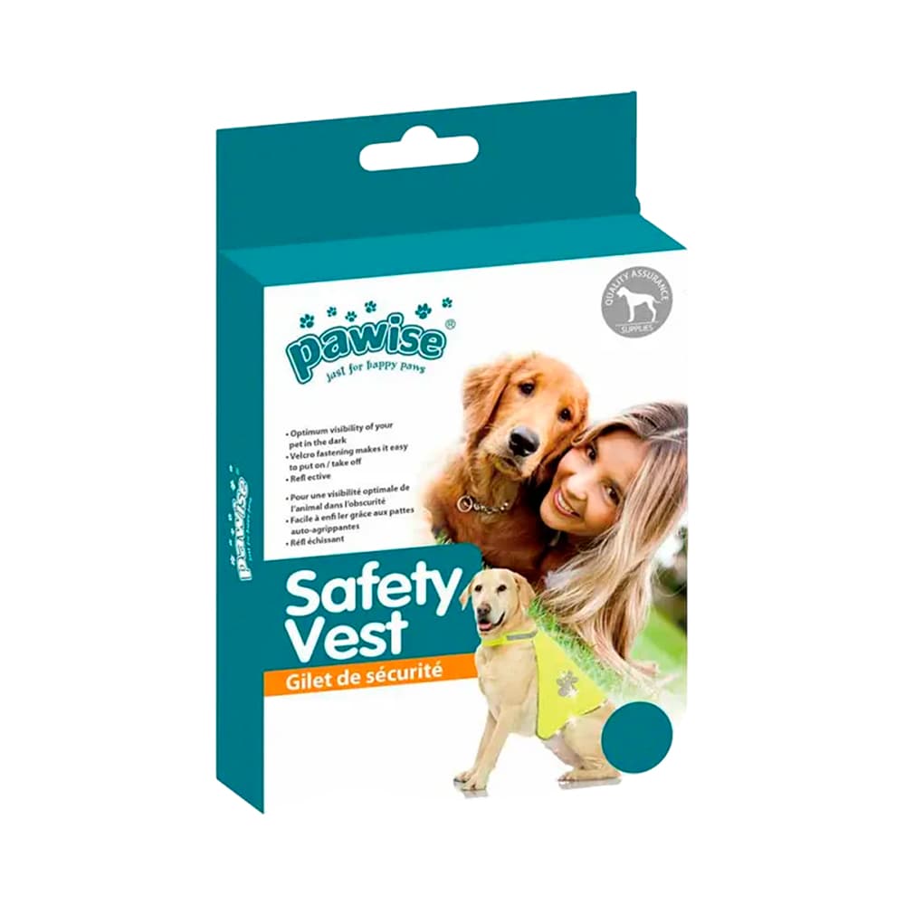 Coleira de Segurança para Cachorro Pawise 12002 M 42-48CM Fosforescente