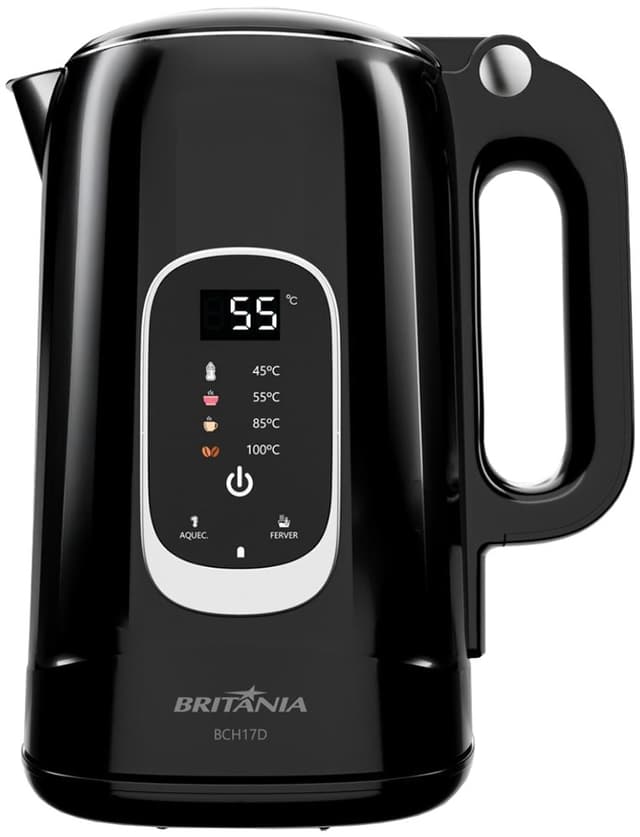 Chaleira Elétrica Britânia BCH17D 1.7L 1850W 220V/60Hz - Preto