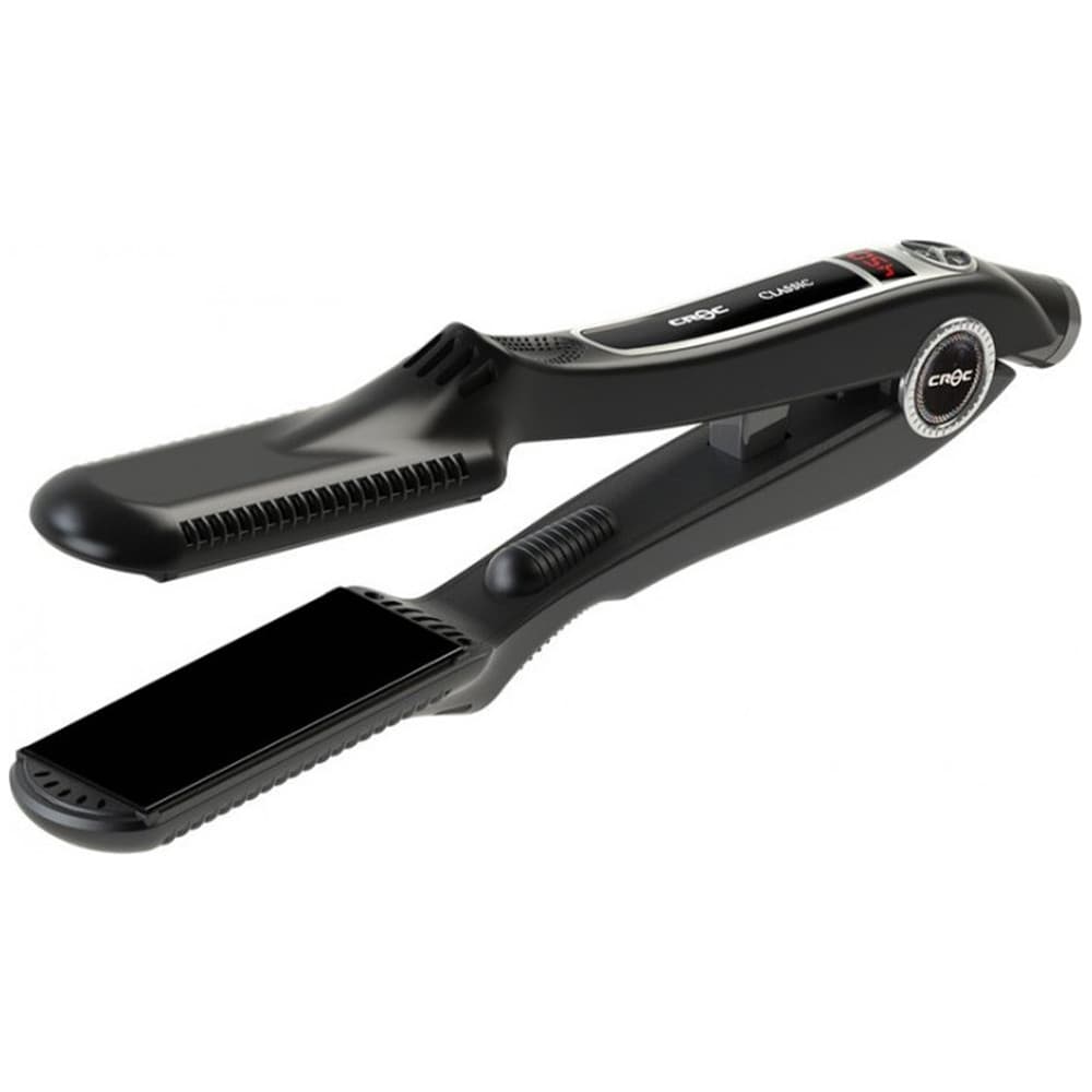 Chapa de Cabelo Croc Classic Black Titanium 1.5” 17 Temperaturas Bivolt