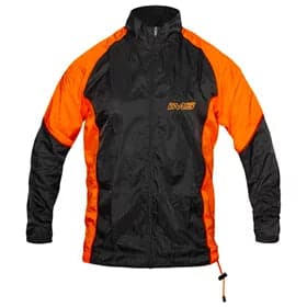 Jaqueta Corta-Vento Ciclismo Ims Racing Preta/Laranja