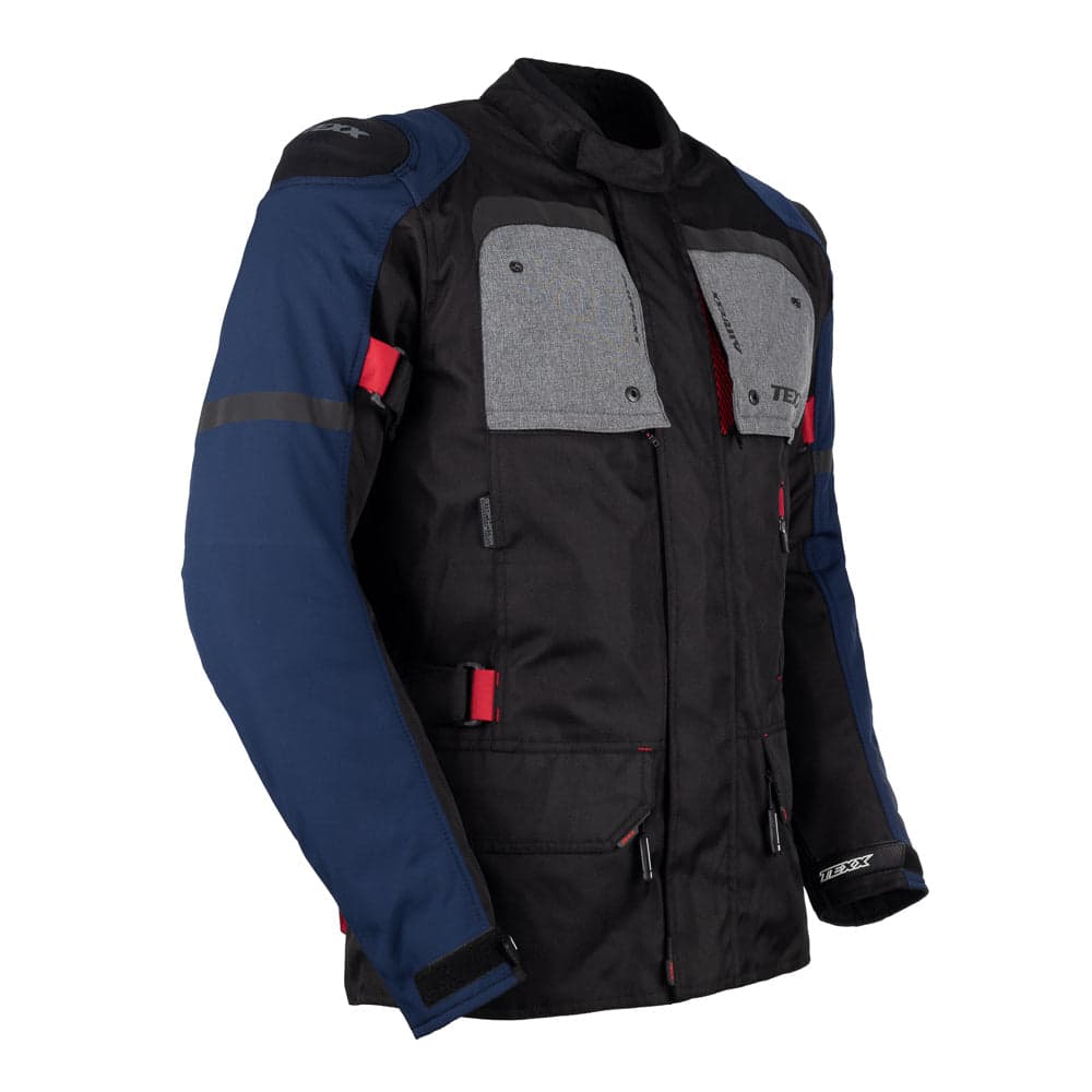 Jaqueta Texx Armor - Preto Azul Vermelho Cinza / M