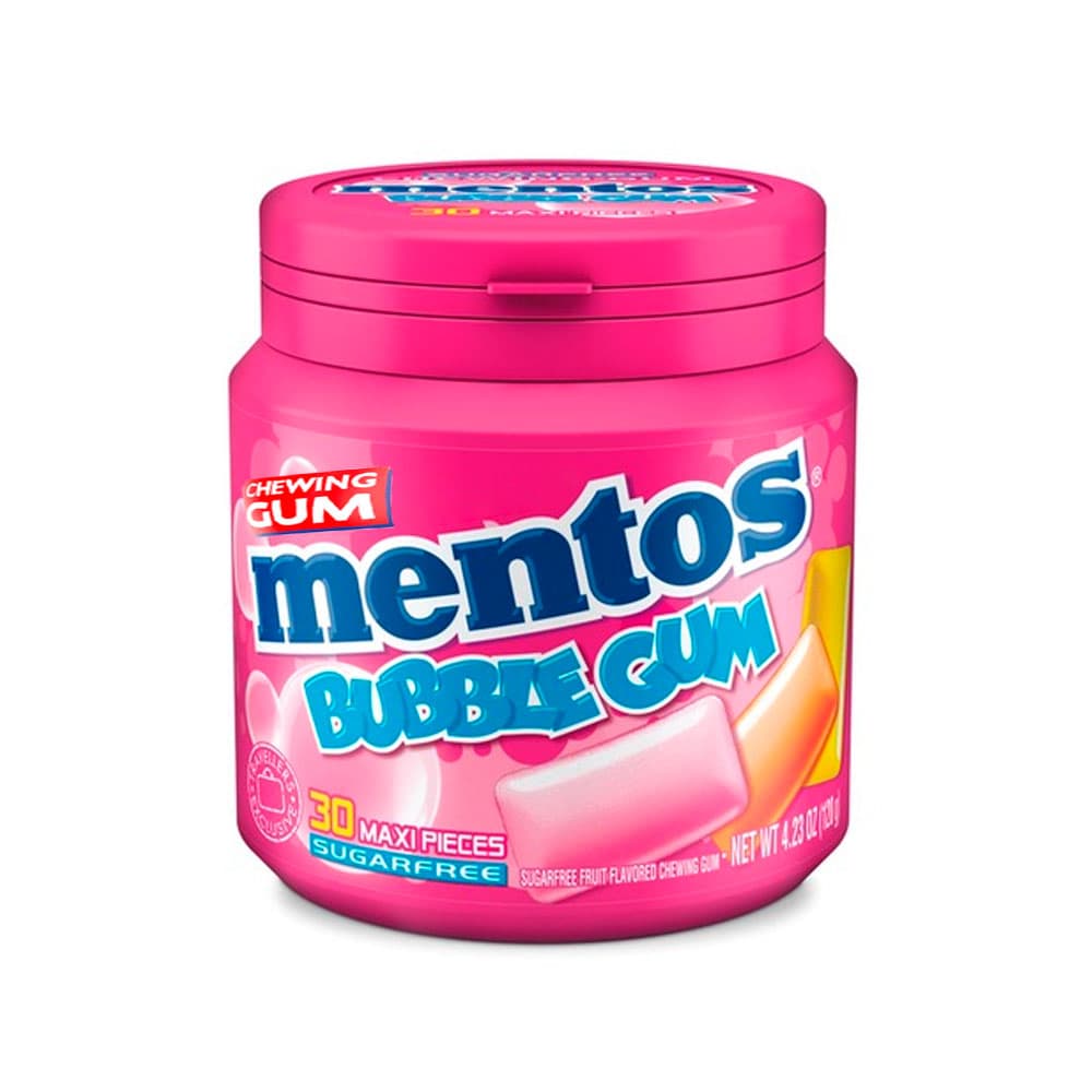 Chiclete Sem Açúcar Mentos Bubble 120G