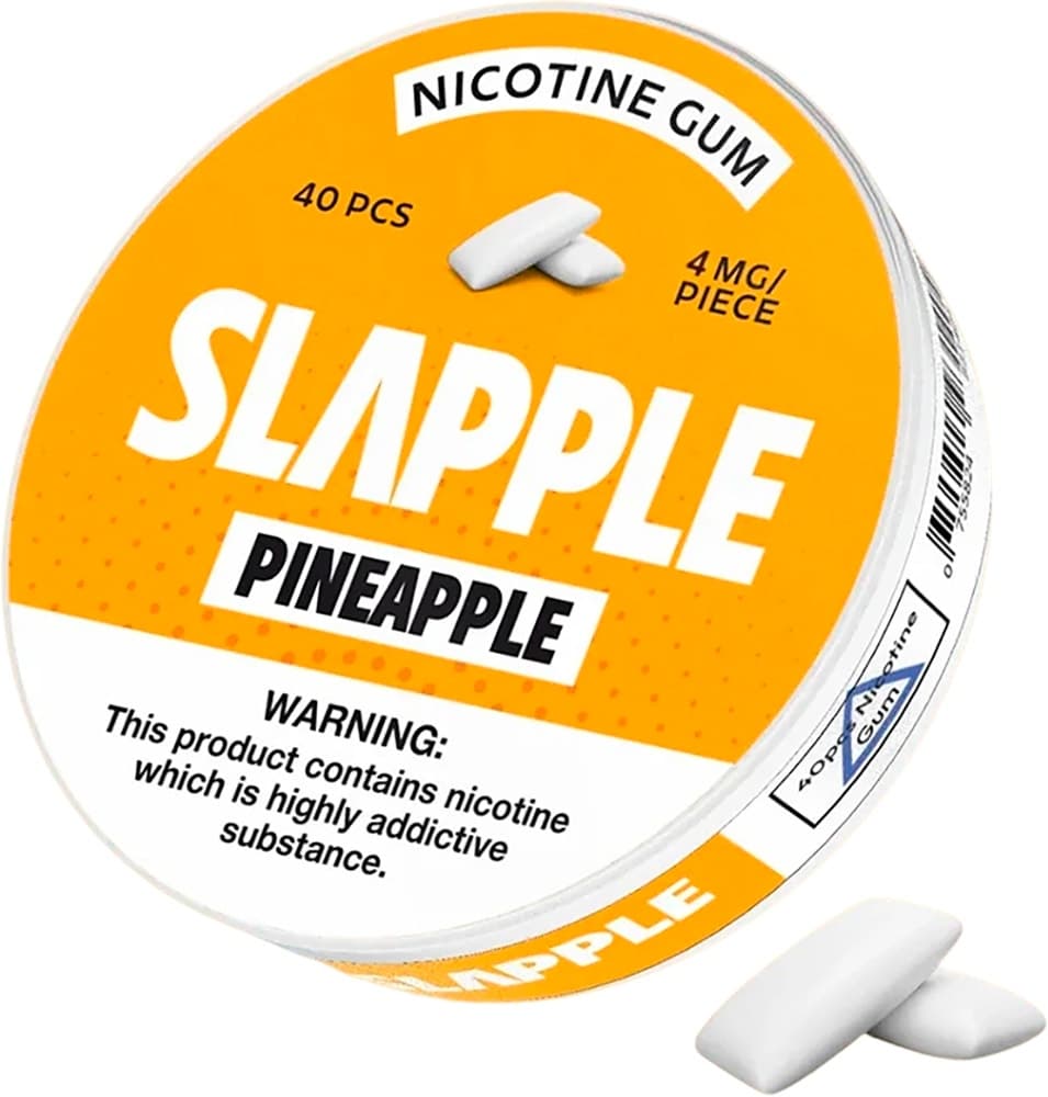 Chiclete de Nicotina Slapple Abacaxi 4 Mg (40 Unidades)