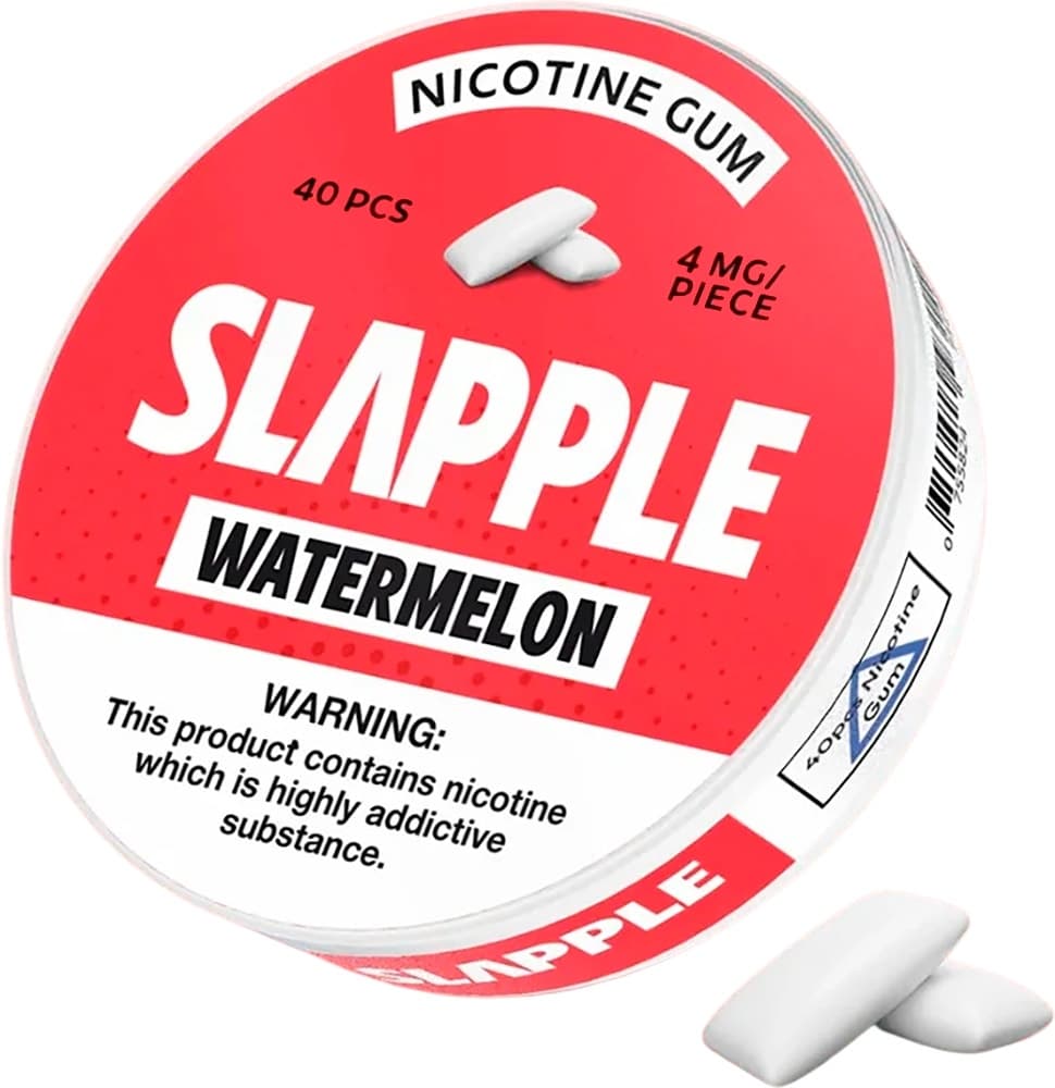 Chiclete de Nicotina Slapple Melancia 4 Mg (40 Unidades)