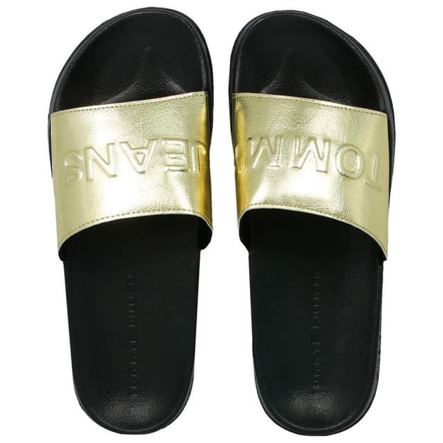 Chinelo Tommy Hilfiger Feminina EN0EN00227708-708 41/42 Preto Slide Tam. 41-42