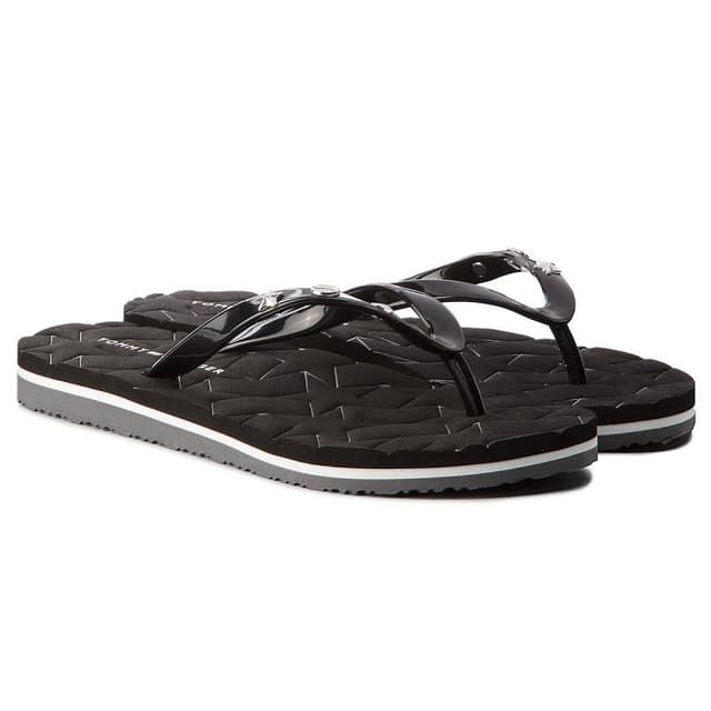 Chinelo Tommy Hilfiger Feminina FW0FW02371990-990 Preto 37