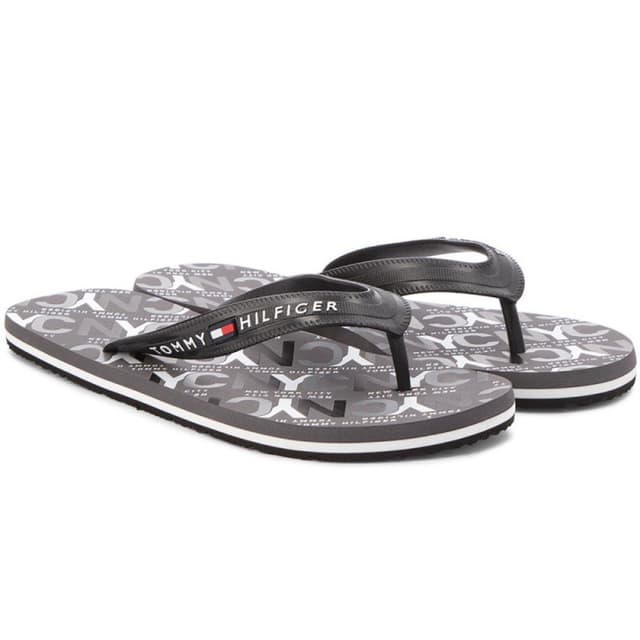 Chinelo Tommy Hilfiger Masculino FM0FM01361990-990 42 Preto Tam. 42
