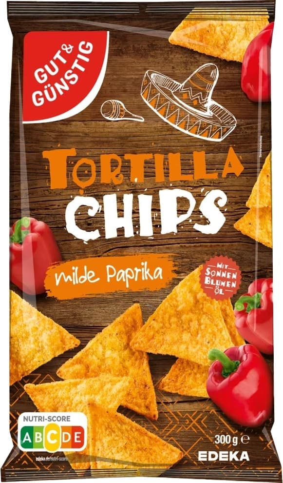 Chips de Tortilla Gut Y Gunstig Paprika Suave 300G