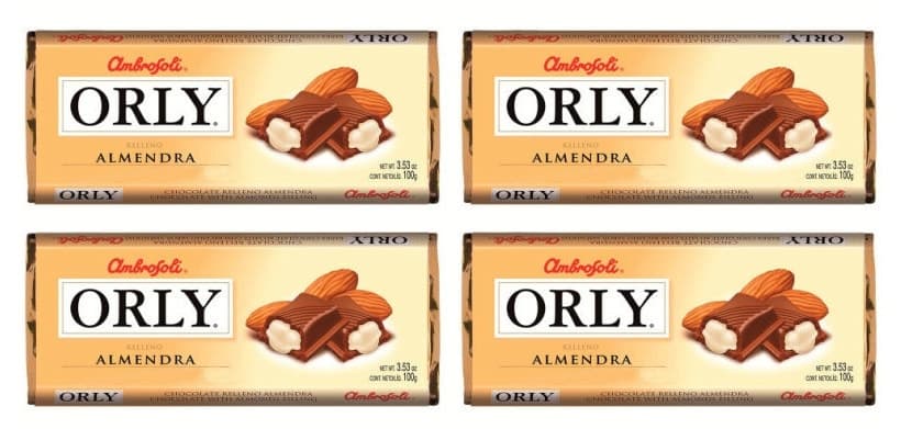 Chocolate Ambrosoli Orly Almendra 4X3 100G