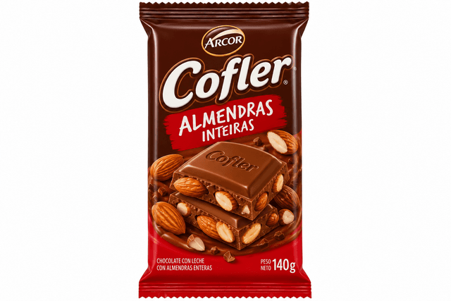 Chocolate Arcor Cofler Amêndoas Inteiras 140G