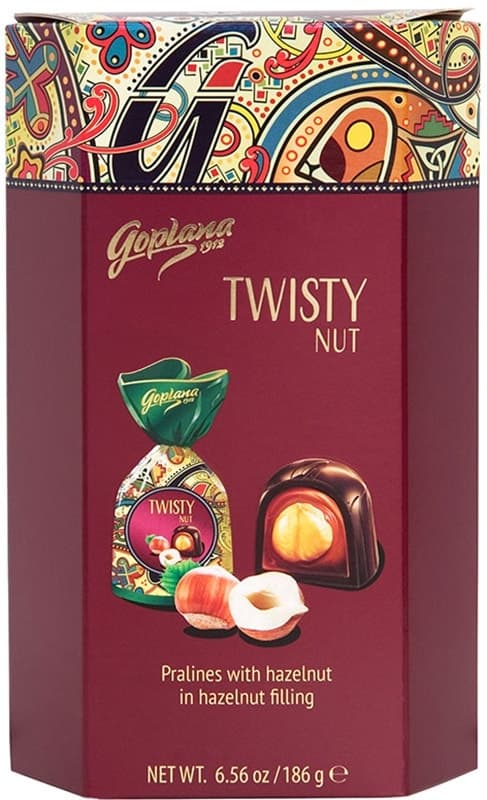 Chocolate Goplana Pralini Twisty Nut 186G