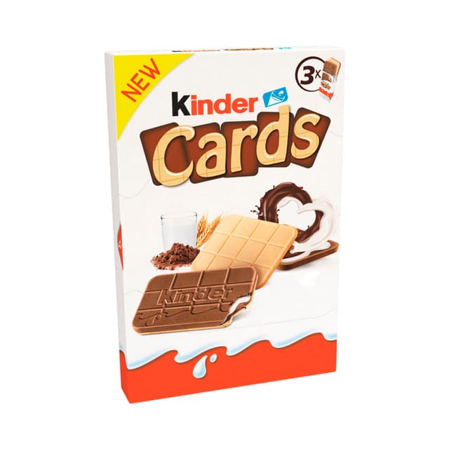 Chocolate Kinder Cards 3x77g