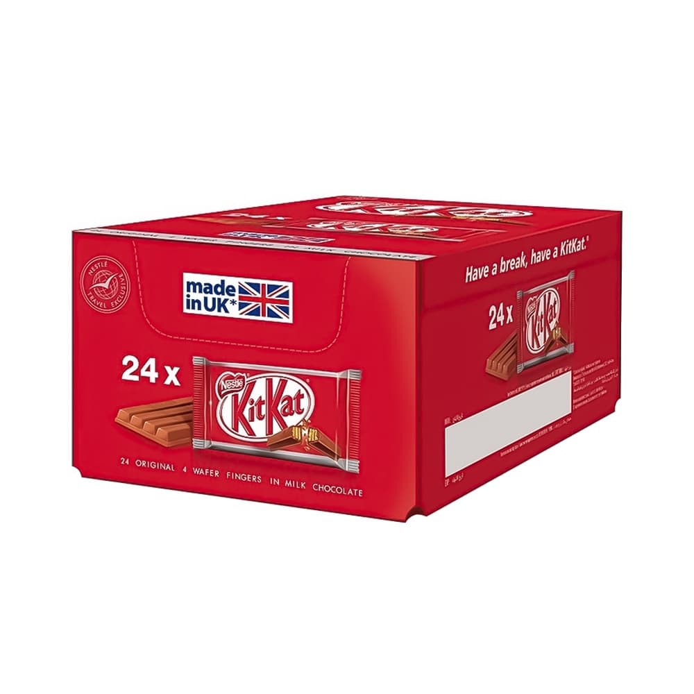 Chocolate Nestlé KitKat 4 Fingers (24 Unidades) 996G