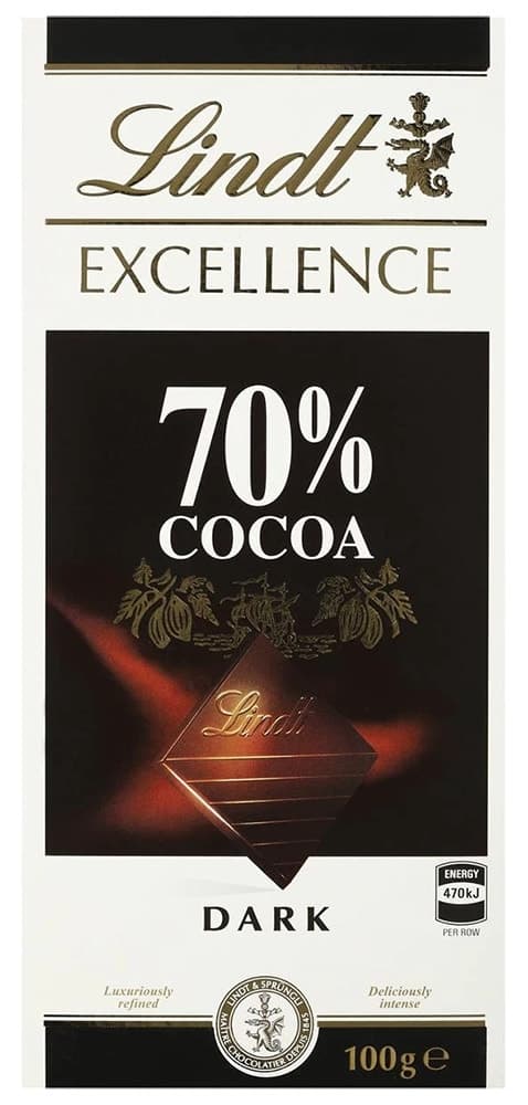 Chocolate Amargo Lindt Excellence 70% Cacau - 100G