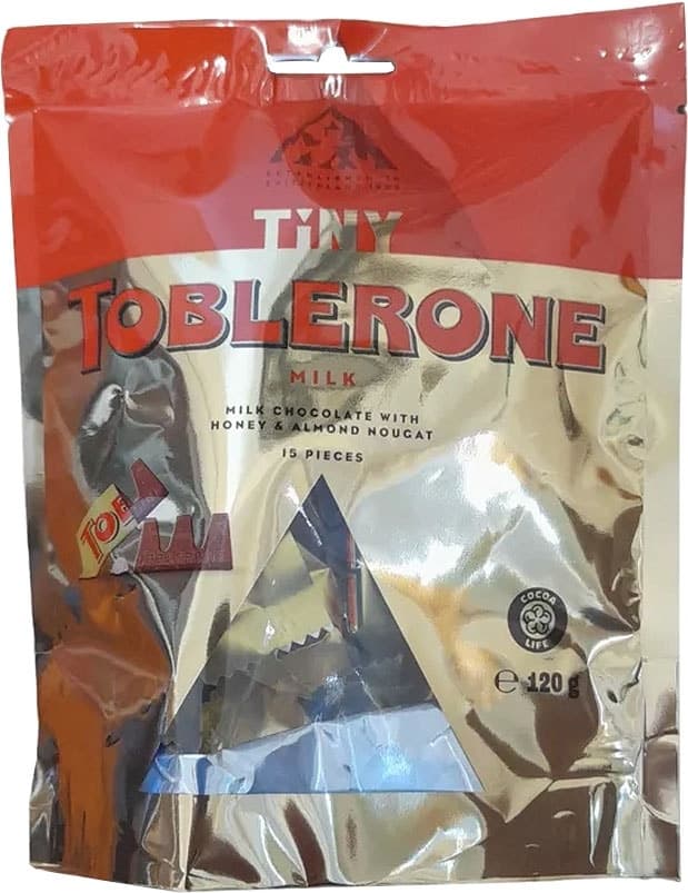 Chocolate Ao Leite Toblerone Tiny 120G (15 Peças)