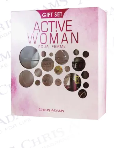 Kit Chris Adams Active Woman Eau de Parfum 80ml + Body Spray 200ml