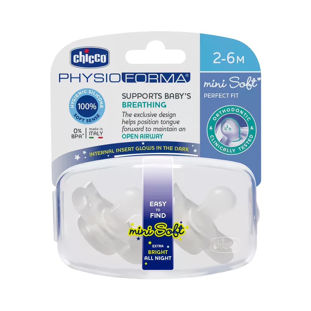 Chupeta Chicco Physio Forma 2-6 Meses 2 Peças