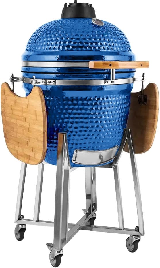Churrasqueira de Cerâmica Auplex Kamado Ceramic Grill 21" Azul
