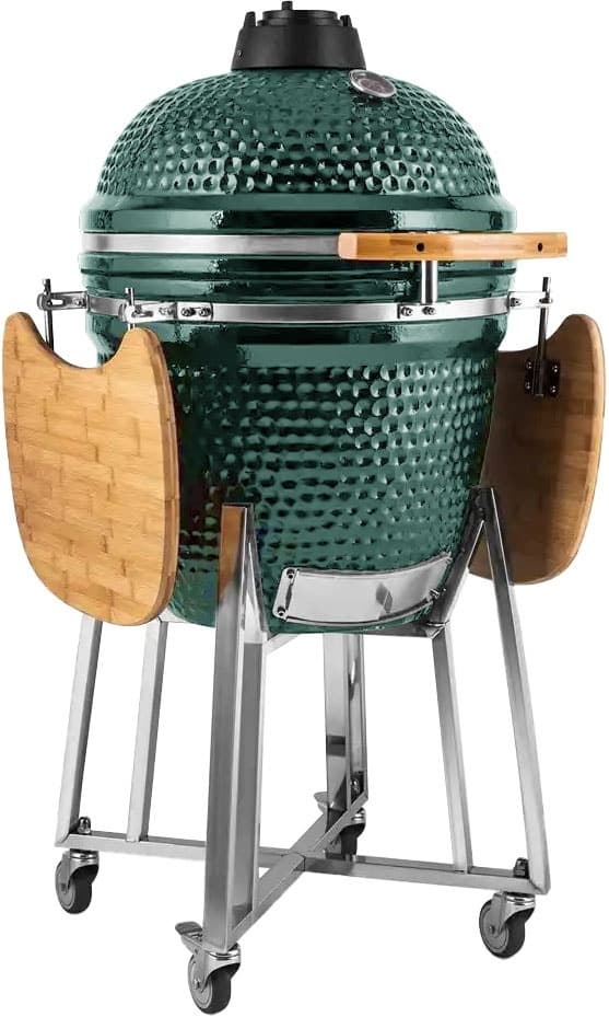 Churrasqueira de Cerâmica Auplex Kamado Ceramic Grill 21" Verde
