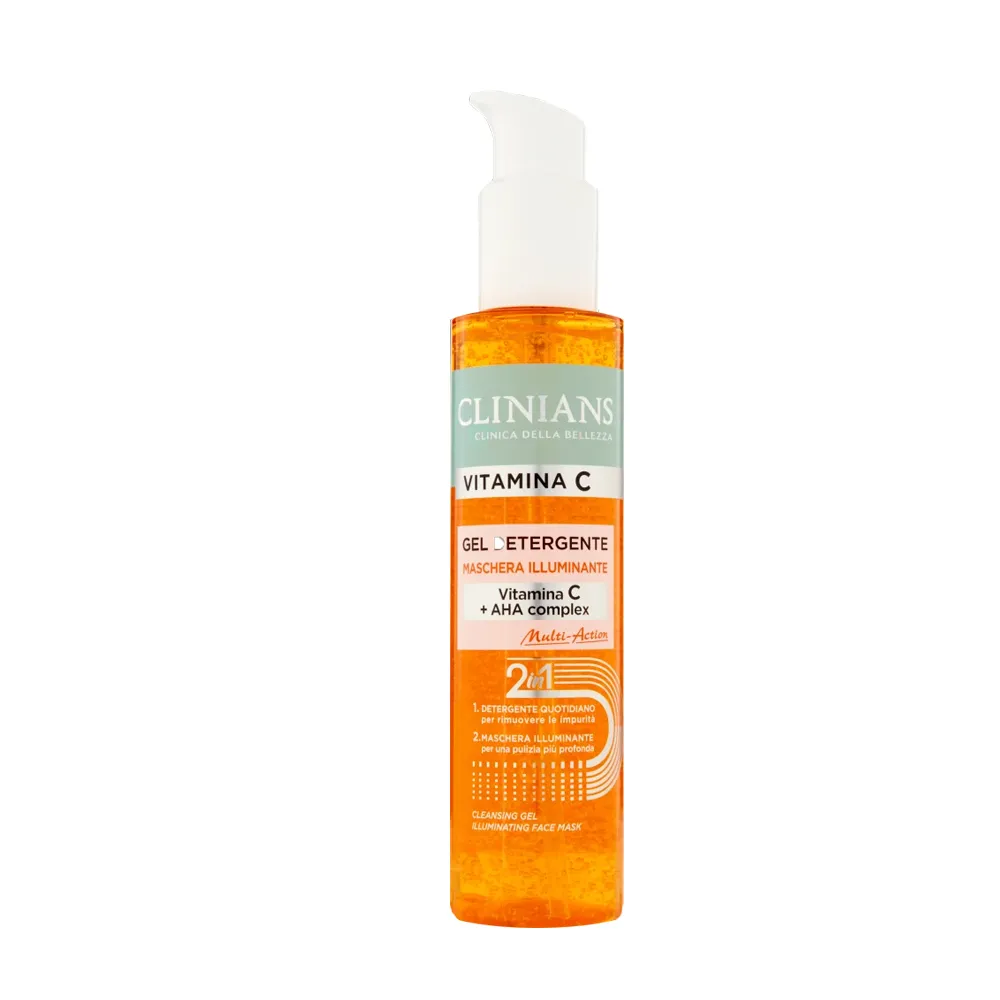 Gel de Limpeza Clinians Vitamina C + Aha 2En1 150ml