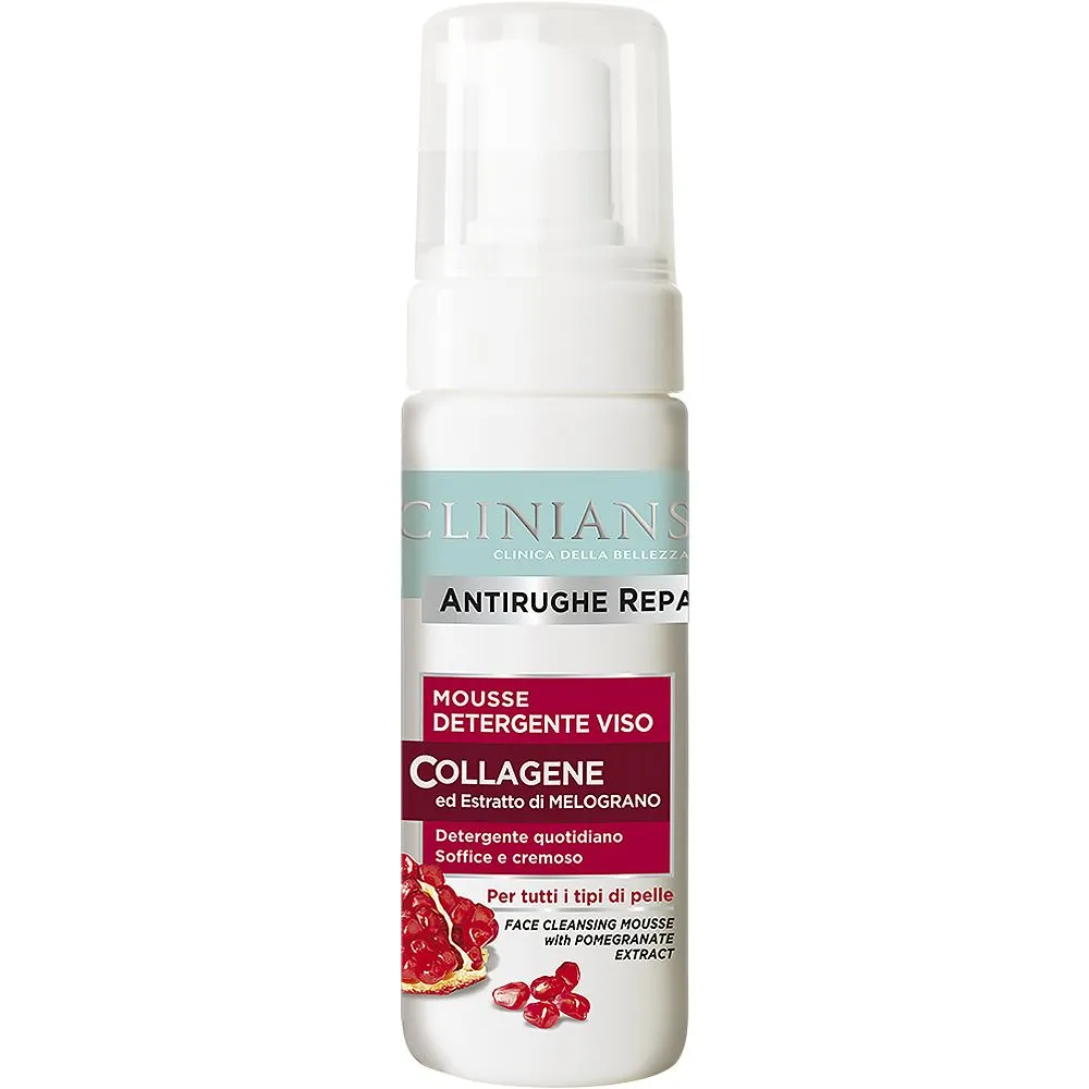 Clinians Mousse Limpeza Facial Antirrugas Repair 150ml