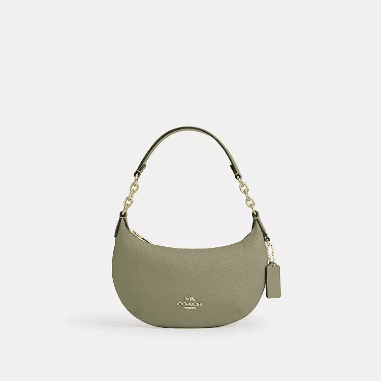 Carteira Coach Mini Payton Cel08 Dourado/Pistache