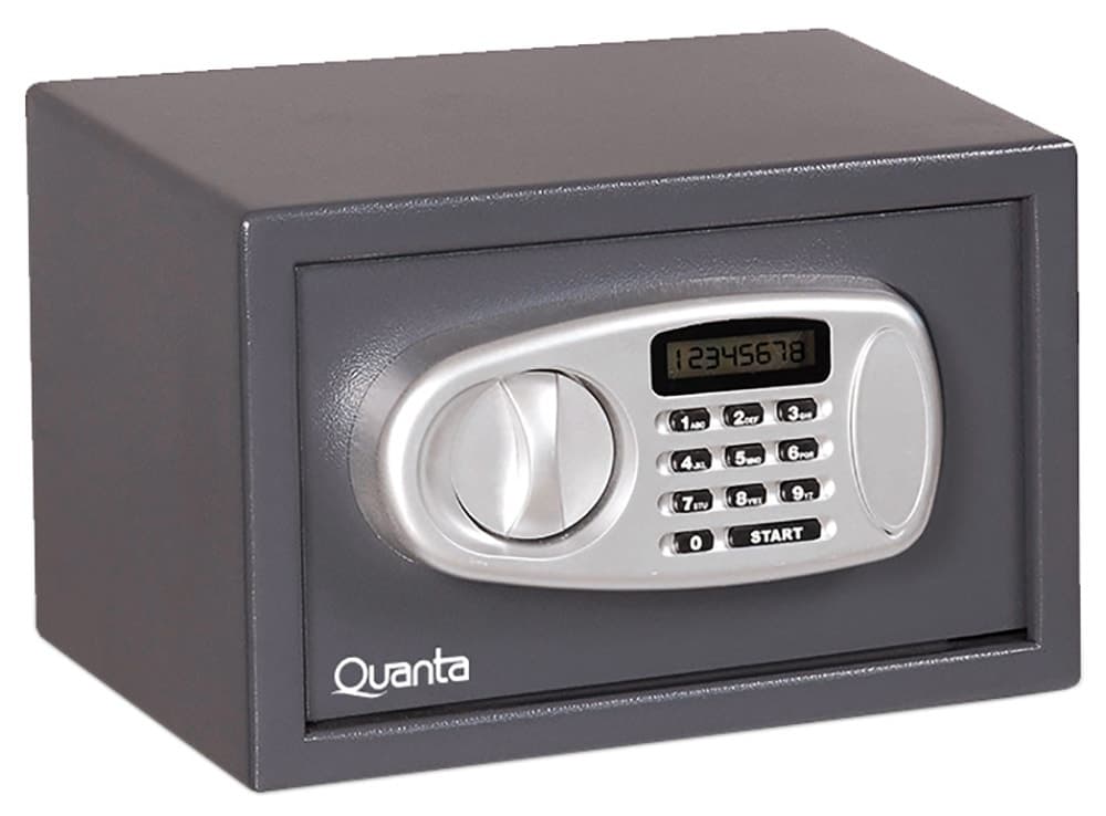 Cofre Eletrônico Digital Quanta Qtcof16 16 Litros Cinza