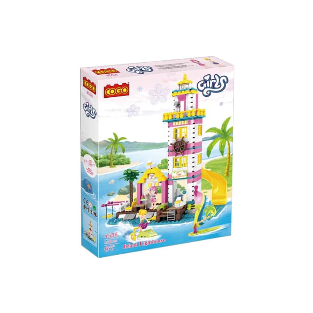 Blocos de Montar Cogo 4556 Island Lighthouse 412 Peças