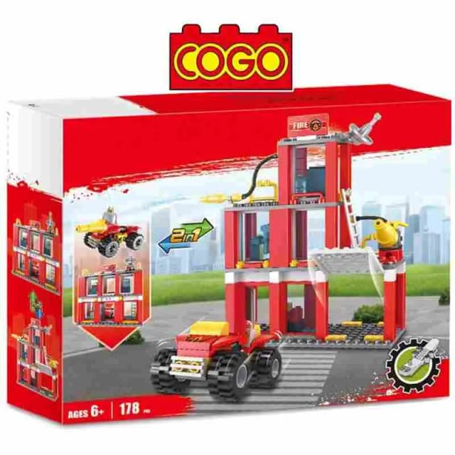 Blocos de Montar Cogo Bombero 3022-3 178 Peças