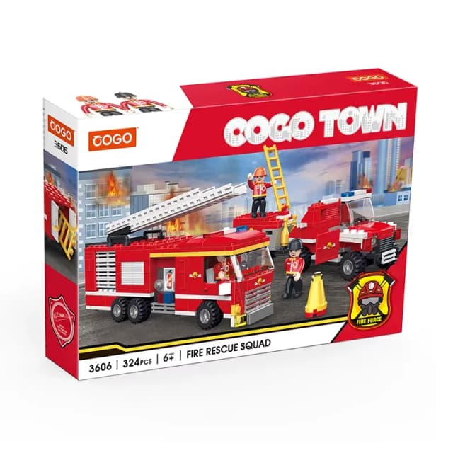 Blocos de Montar Cogo Bombero 3606 324 Peças