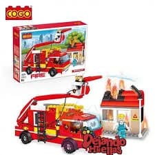 Blocos de Montar Cogo Bombero 4174 328 Peças