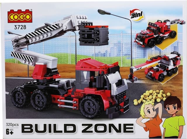 Cogo Construction Build Zone 3in1 - 3728 (320 Peças)