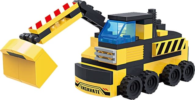 Blocos de Montar Cogo Construction Escavadeira 3093-8 (104 Peças)