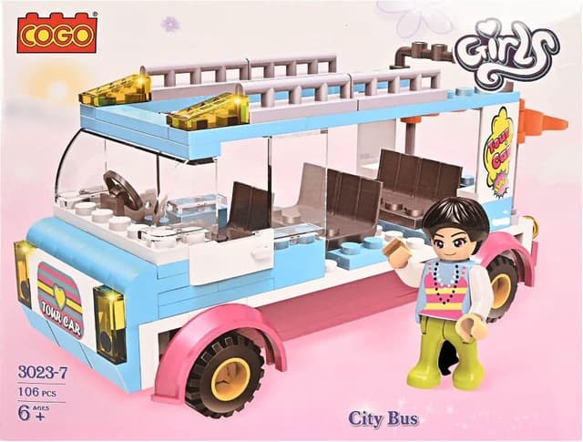 Blocos de Montar Cogo City Bus 3023-7 (106 Peças)
