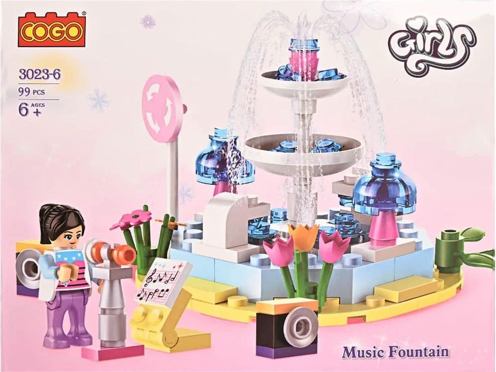 Bloco de Montar Cogo Girls Series Music Fountain 3023-6 (99 Peças)