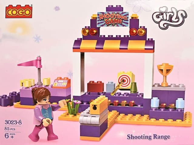 Blocos de Montar Cogo Girls Series Shooting Range 3023-8 (85 Peças)