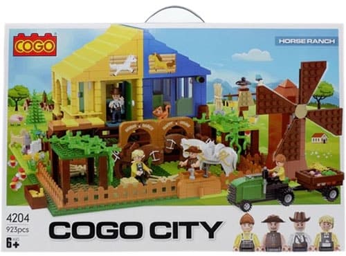 Blocos de Montar Cogo Horse Ranch 4204 (923 Peças)